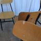Set of 7 Vintage Industrial School Chairs / STOL Kamnik 1970s Yugoslavia