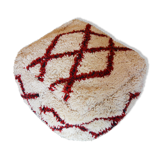 Pouf tapis marocain beni ourain