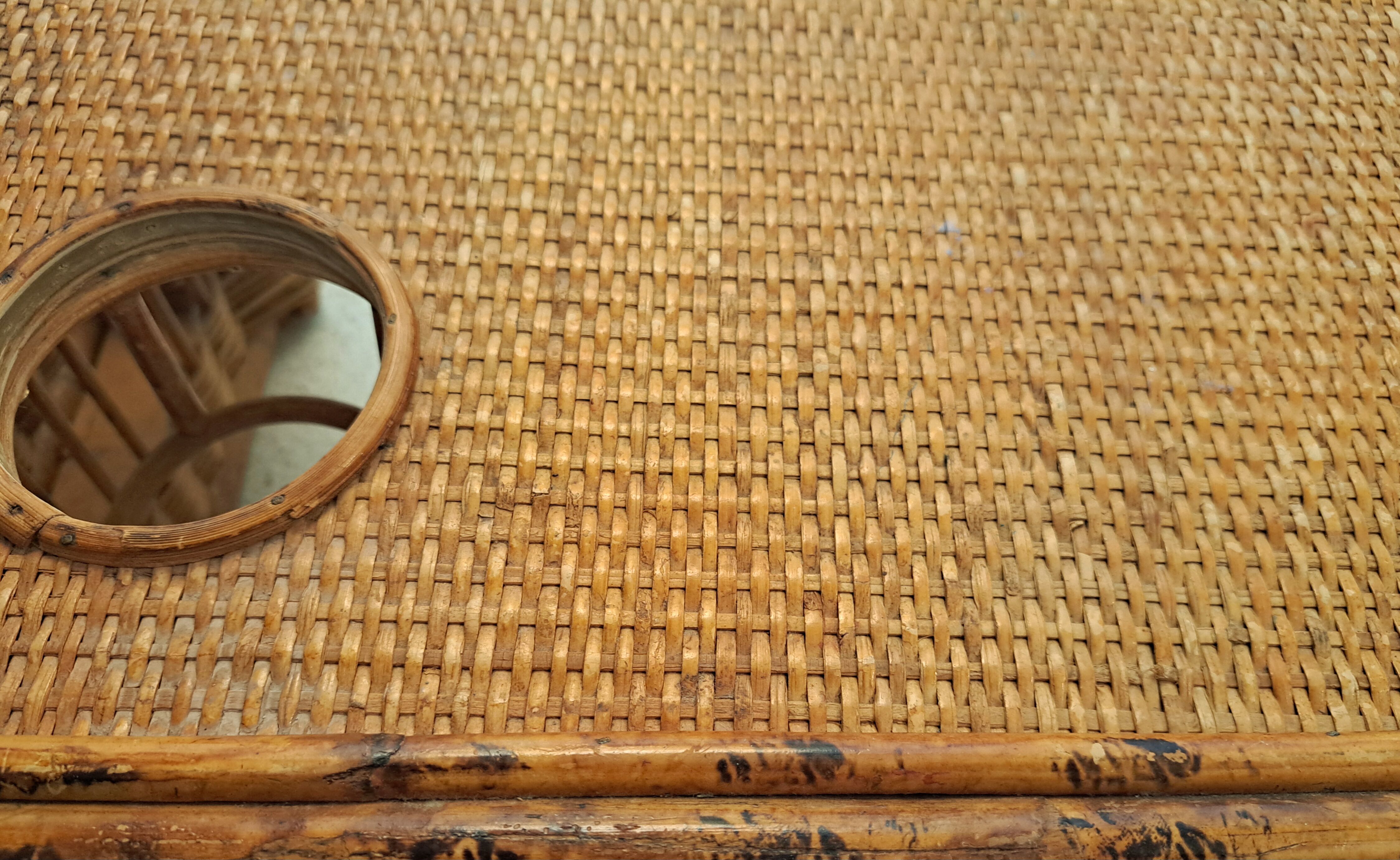 Rattan breakfast tray