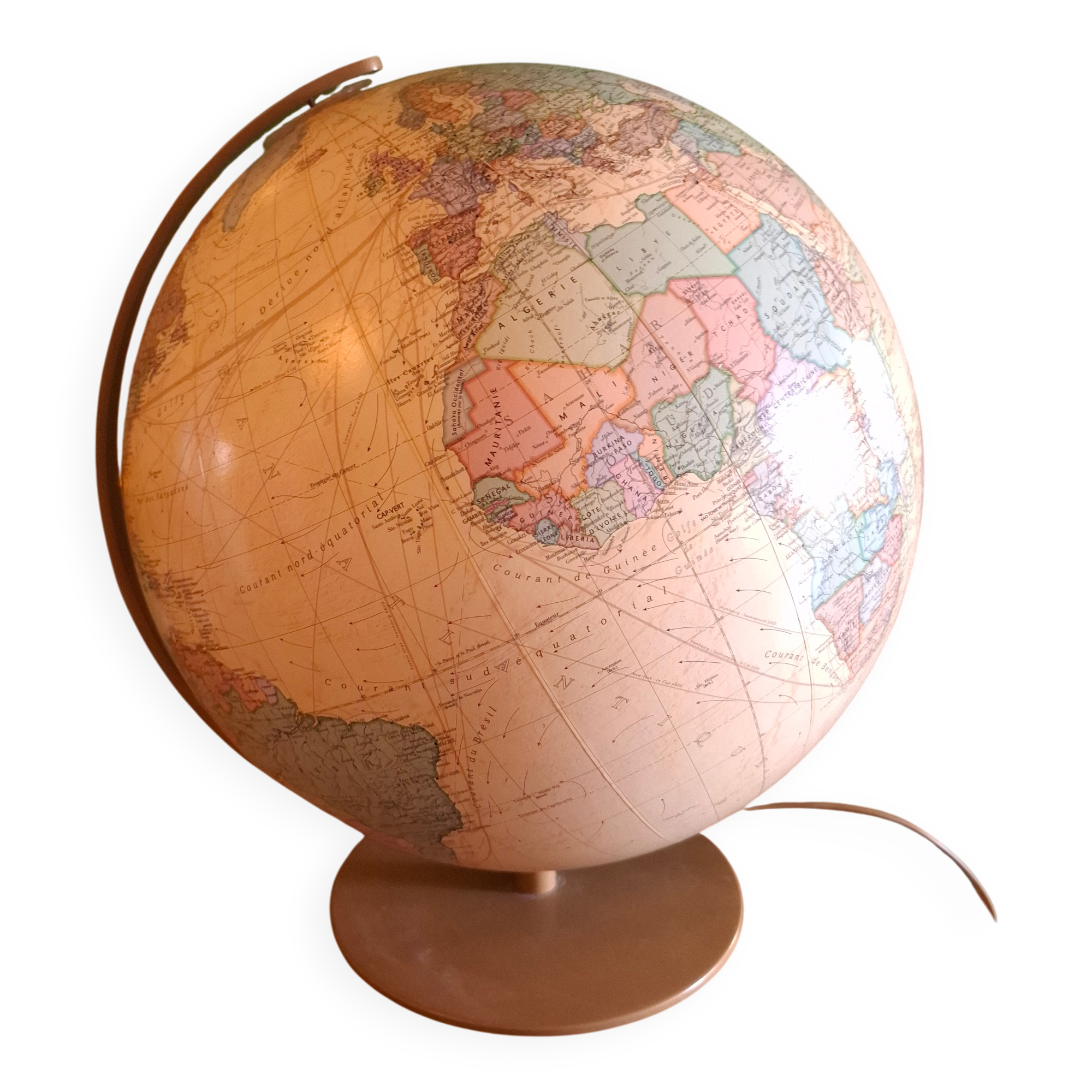 Globe terrestre lumineux colombus