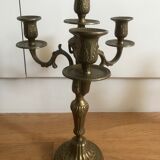 Bronze candlestick pair