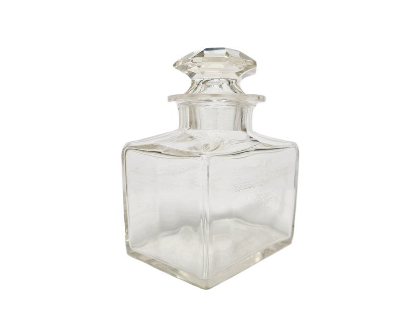 Biedermeier crystal tea box, Germany, 1890s