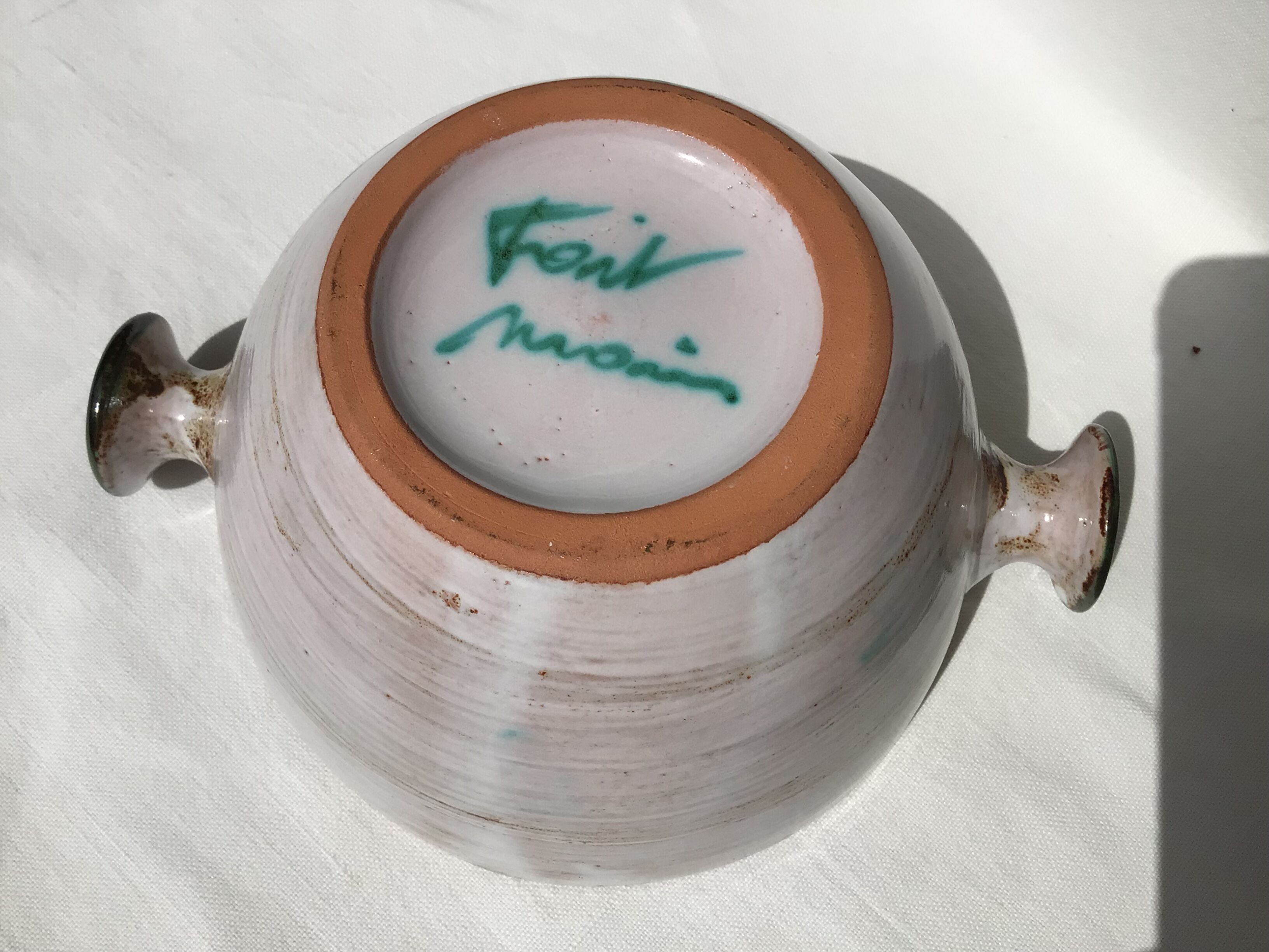 Bowl Vallauris décor thistles diameter 13cm