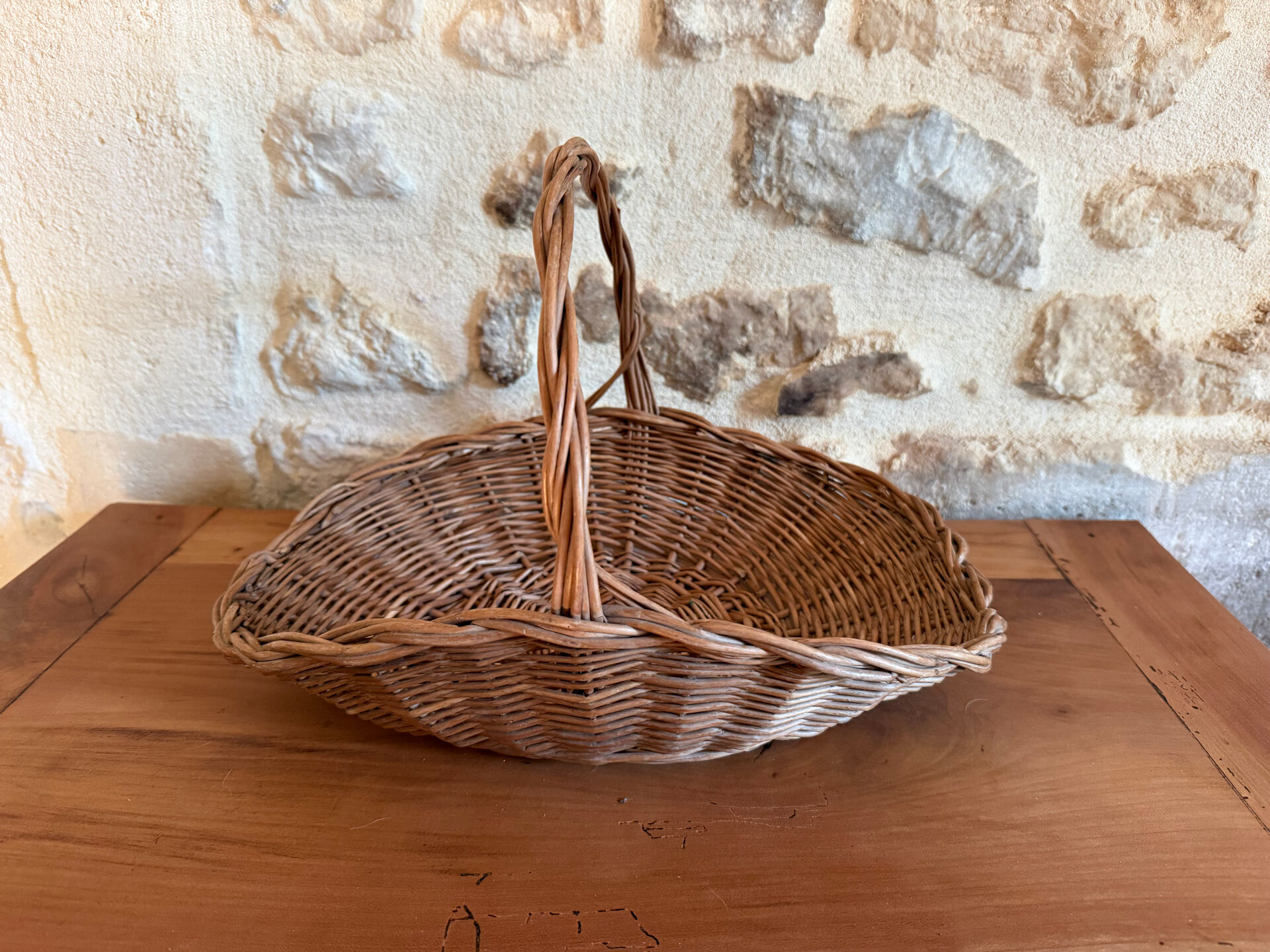 Vintage wicker basket