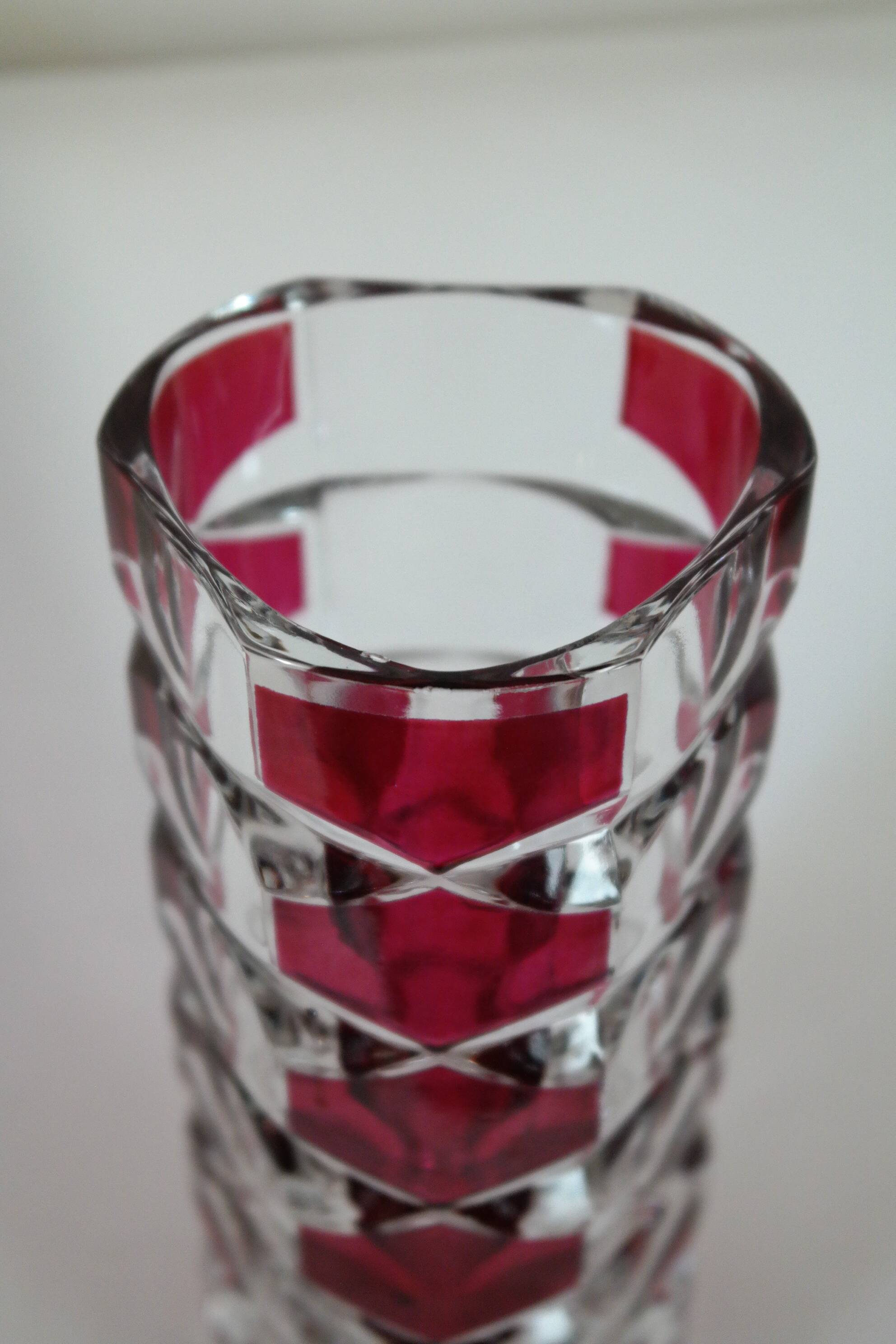 Vase Luminarc vintage verrerie d 'Arques France