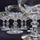 10 champagne cups in Baccarat crystal, circa 1910
