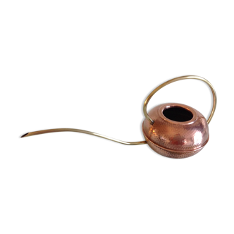 Red copper watering can in Scandinavian style 60s-70s
