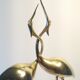 Herons entwined brass