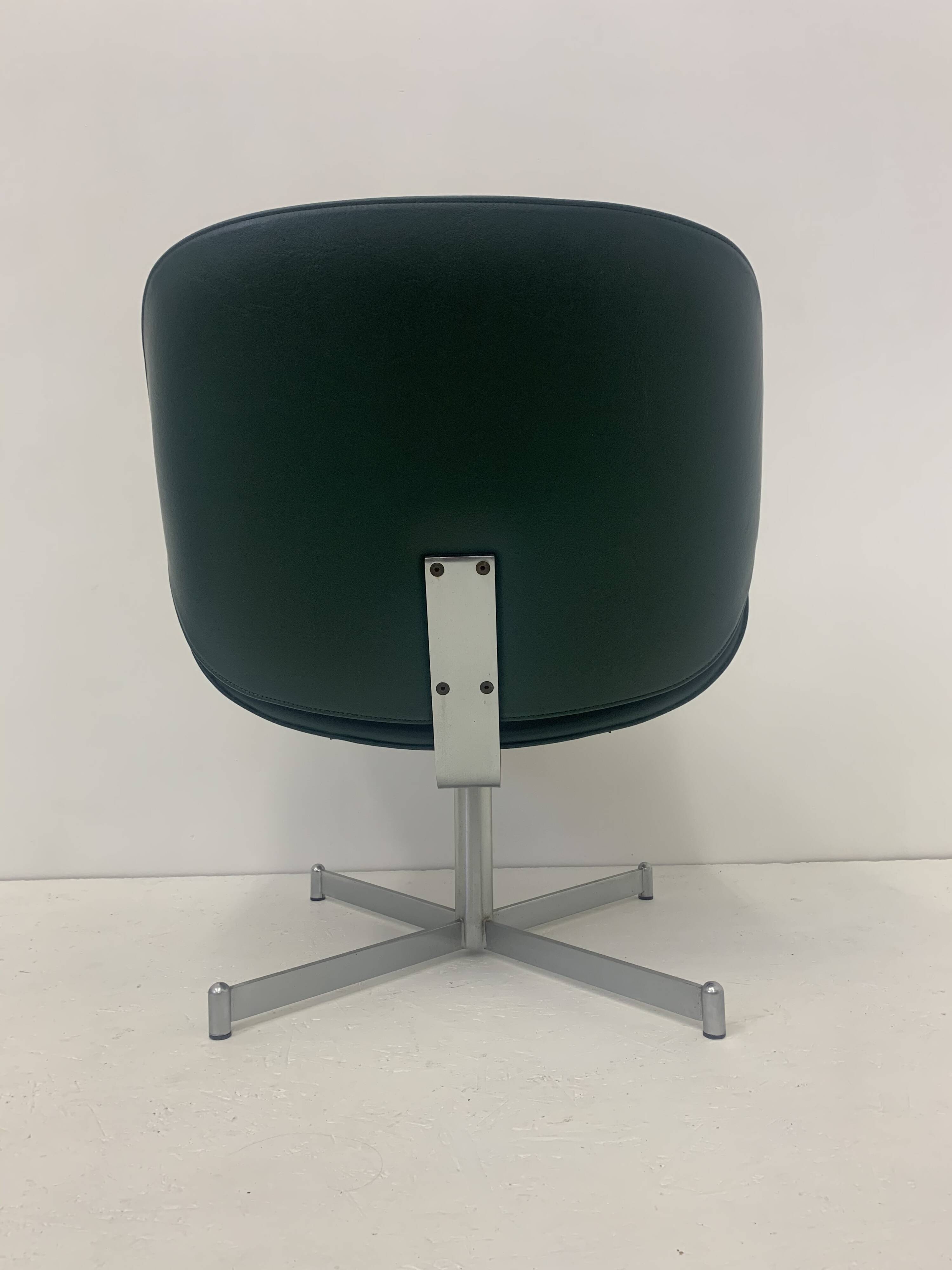 Mid-Century Artifort Geoffrey Harcourt lounge chair ‘Exquis’ , dark green ,