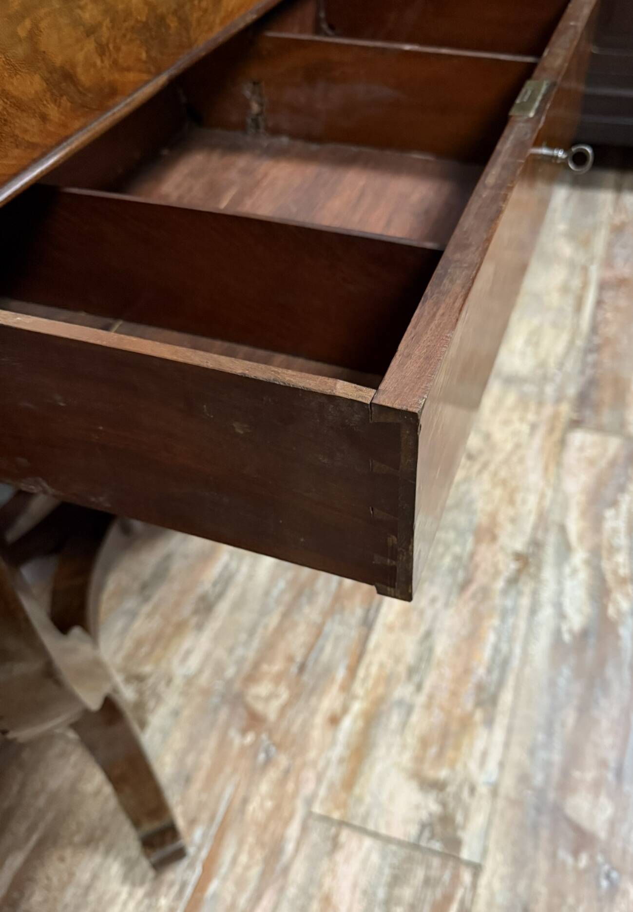 Charles X period mahogany work table circa 1820