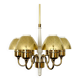 Chandelier en laiton par Hans Agne Jakobsson