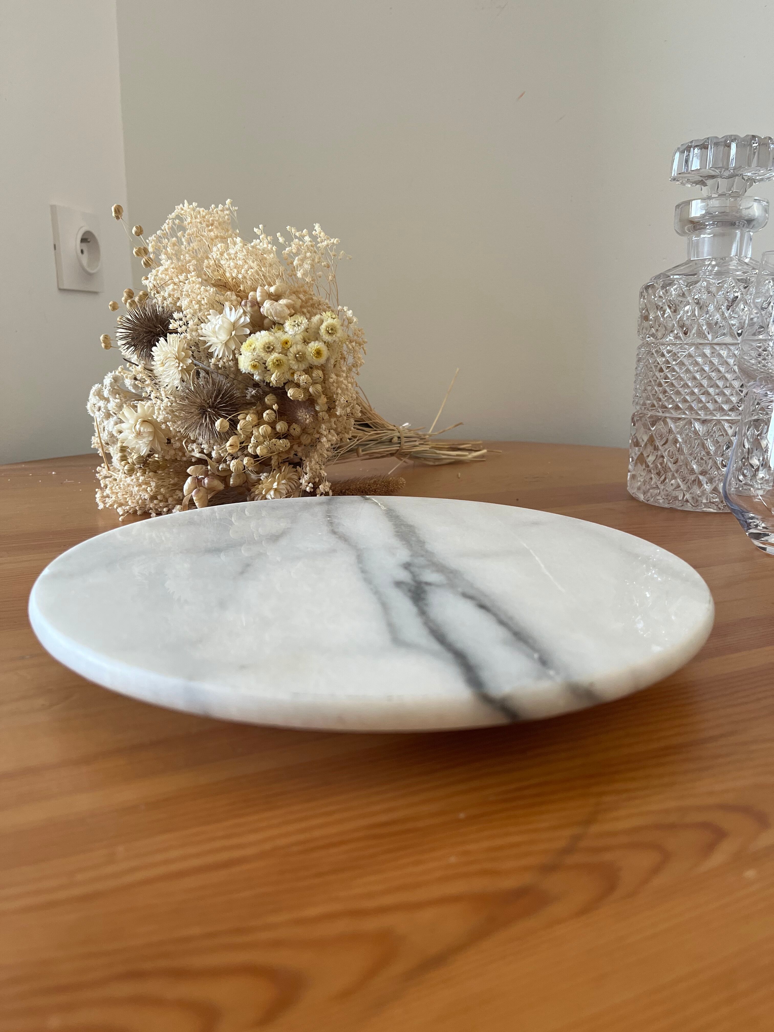 Old marble rotating top