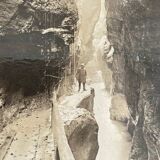 Old photography stereo, stereograph, luxury, albumine 1903 Bavarian Alps