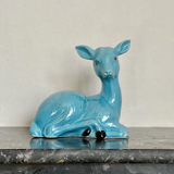 Biche en céramique vintage années 70