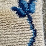 Cogolin carpet hand-knotted vintage France 128x70 cm