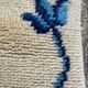 Cogolin carpet hand-knotted vintage France 128x70 cm