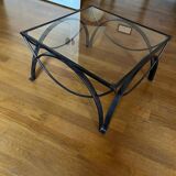 Glass coffee table