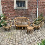 Salon de jardin en rotin