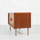 Midcentury Danish sideboard in teak with tambour doors by Dyrlund 1960s - metal legs