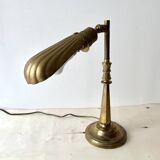 Old 50s "shell" desk lamp, vintage lighting