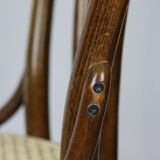 Paire de chaises brunes