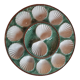Vintage Oyster Flat / majolica Oysters flat Longchamp