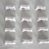 Set of 12 vintage cutlery in French porcelain with a lovely floral decoration 4430