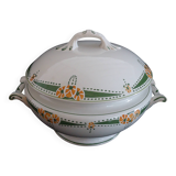 Soupière légumier Longwy art déco