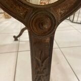 Antique cast iron and marble bistro table