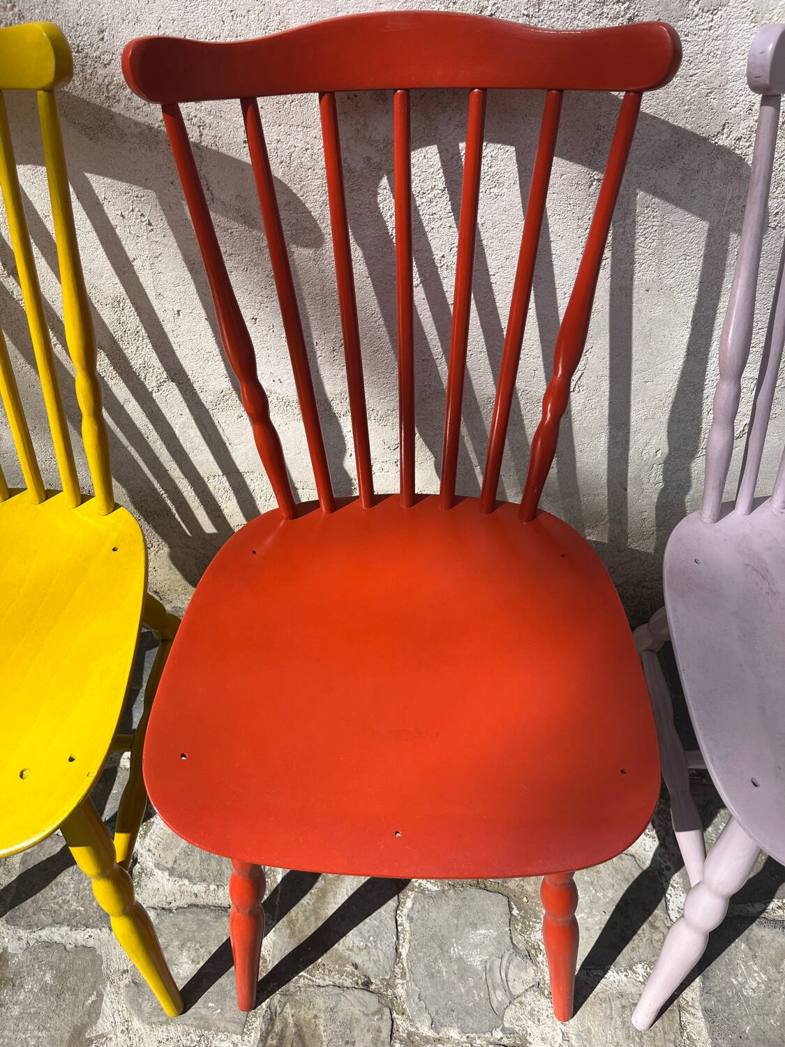 Brick red Baumann chair