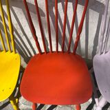 Brick red Baumann chair