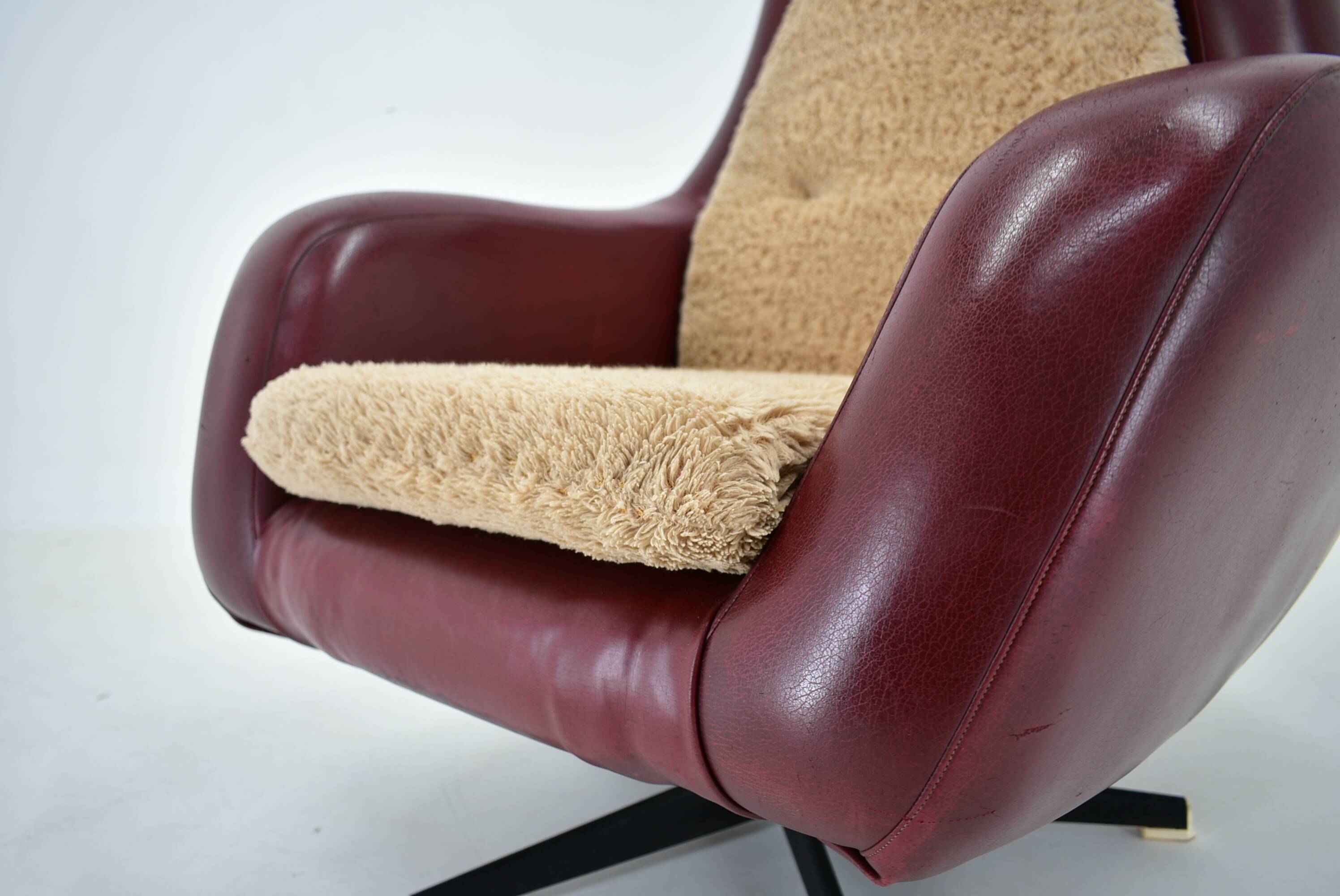 Swivel Armchair , Siesta , Czechoslovakia 1970s
