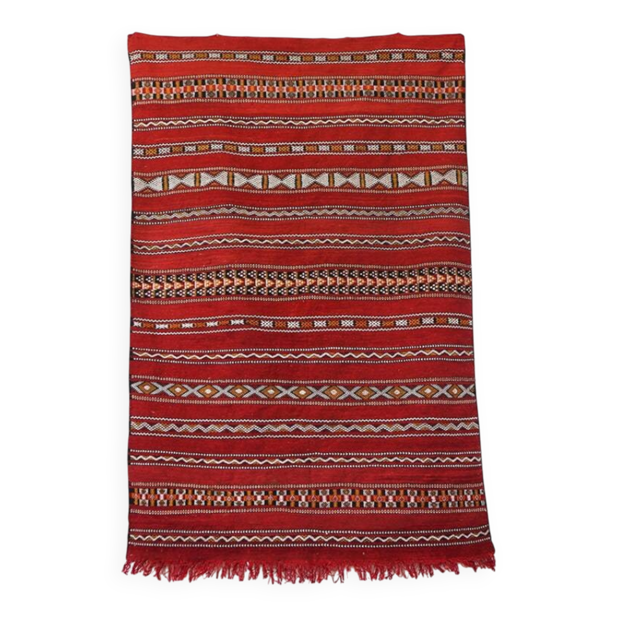 Vintage Kelim Rug in Red