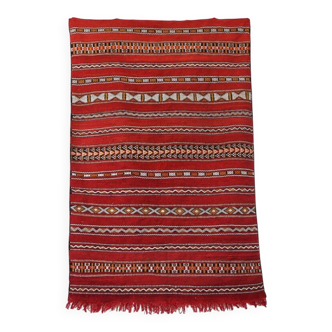 Vintage Kelim Rug in Red