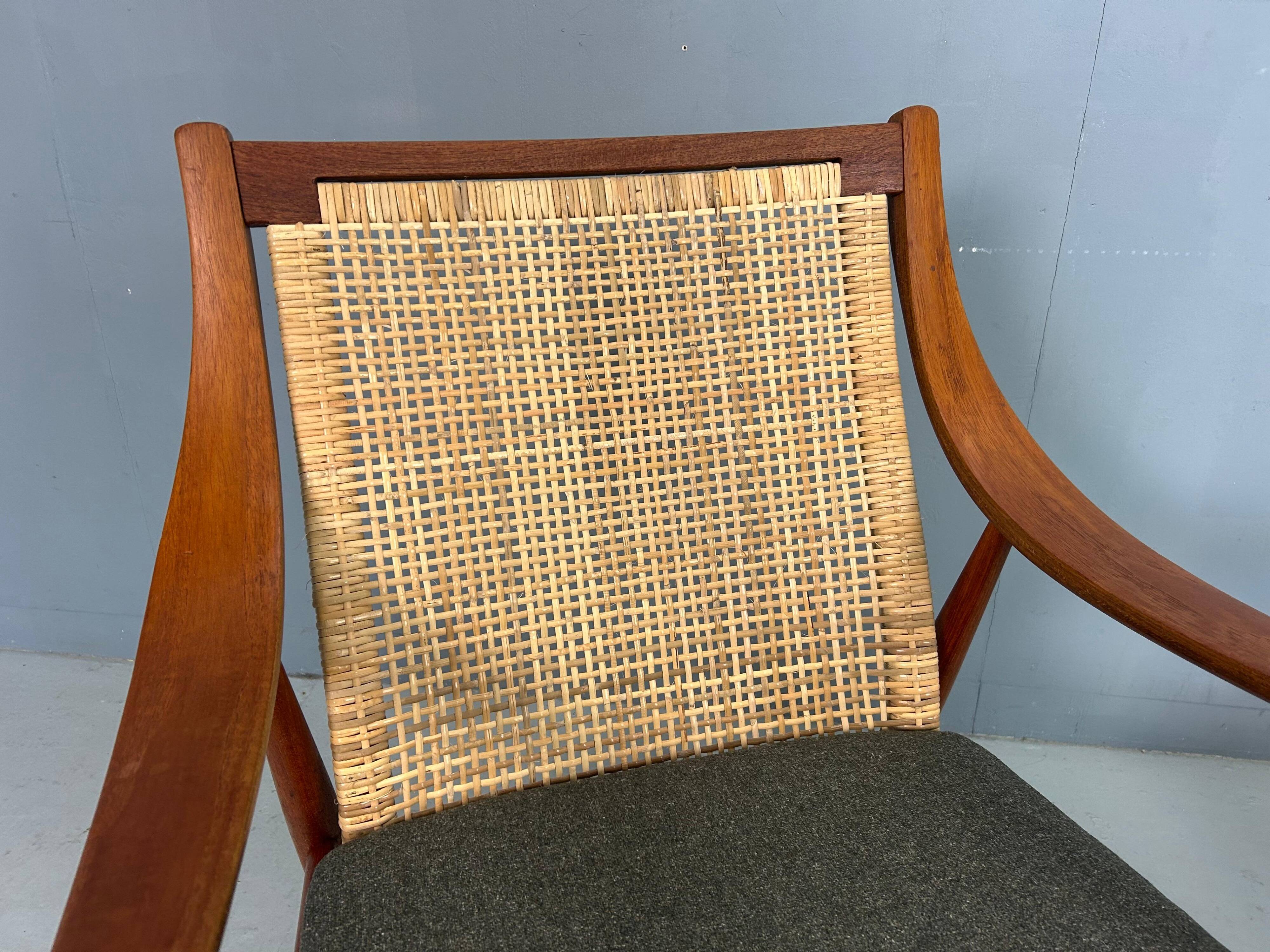 Peter Hvidt& Orla Mølgaard-Nielsen FD146 Cane Back Easy Chair, Denmark