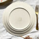 9 Villeroy Boch flat plates in white golden porcelain floral pattern