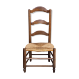 Chaise de nourrice paillée rustique