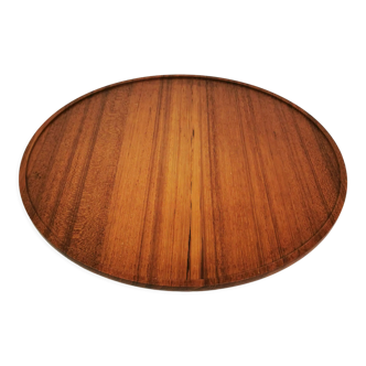 Revolving teak plate, Denmark, 1970s