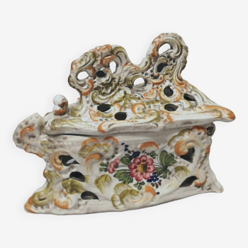 Capodimonte style ceramic iron