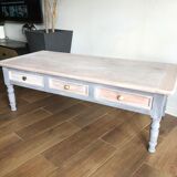 Table basse esprit shabby