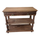 Console desserte meuble d'appoint en chêne massif