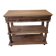 Console desserte meuble d'appoint en chêne massif