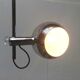 Chrome metal arc floor lamp Space Age mid-century by Cosack, 1960s