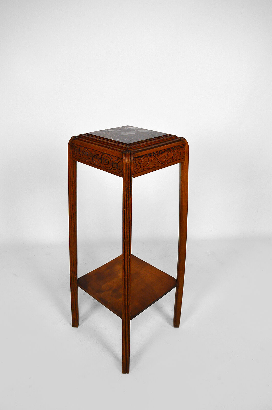 Art Deco harness in carved wood and marble, France, circa 1925