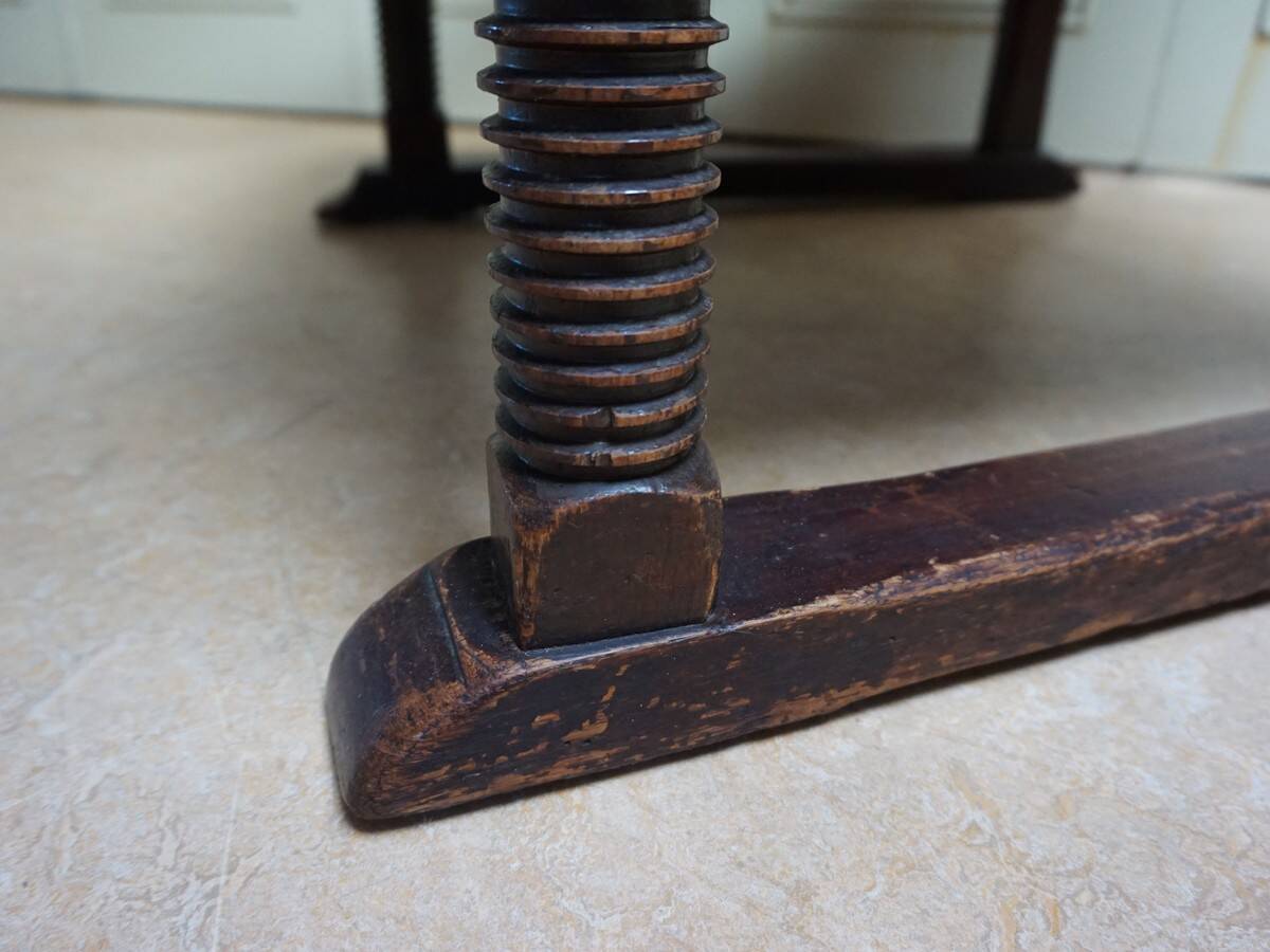 Mid-Century Brutalist Wing Armchair in the manner of Charles Dudouyt, 1950s