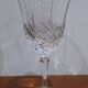 Set of 6 cut crystal wine glasses