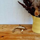 Vintage brass dolphin