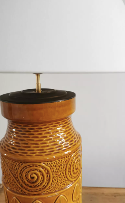 Ceramic lamp Scheurich circa 50s