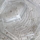 Arcoroc vintage transparent glass sugar bowl