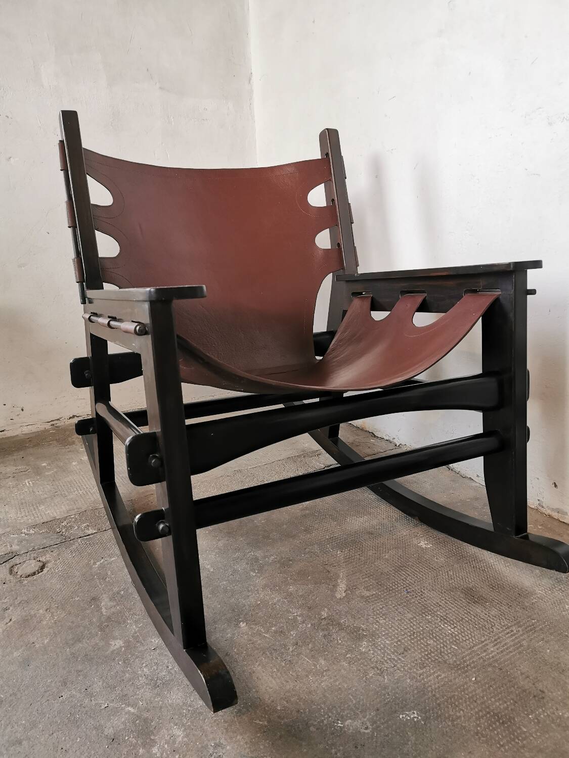Brutalist rocking chair